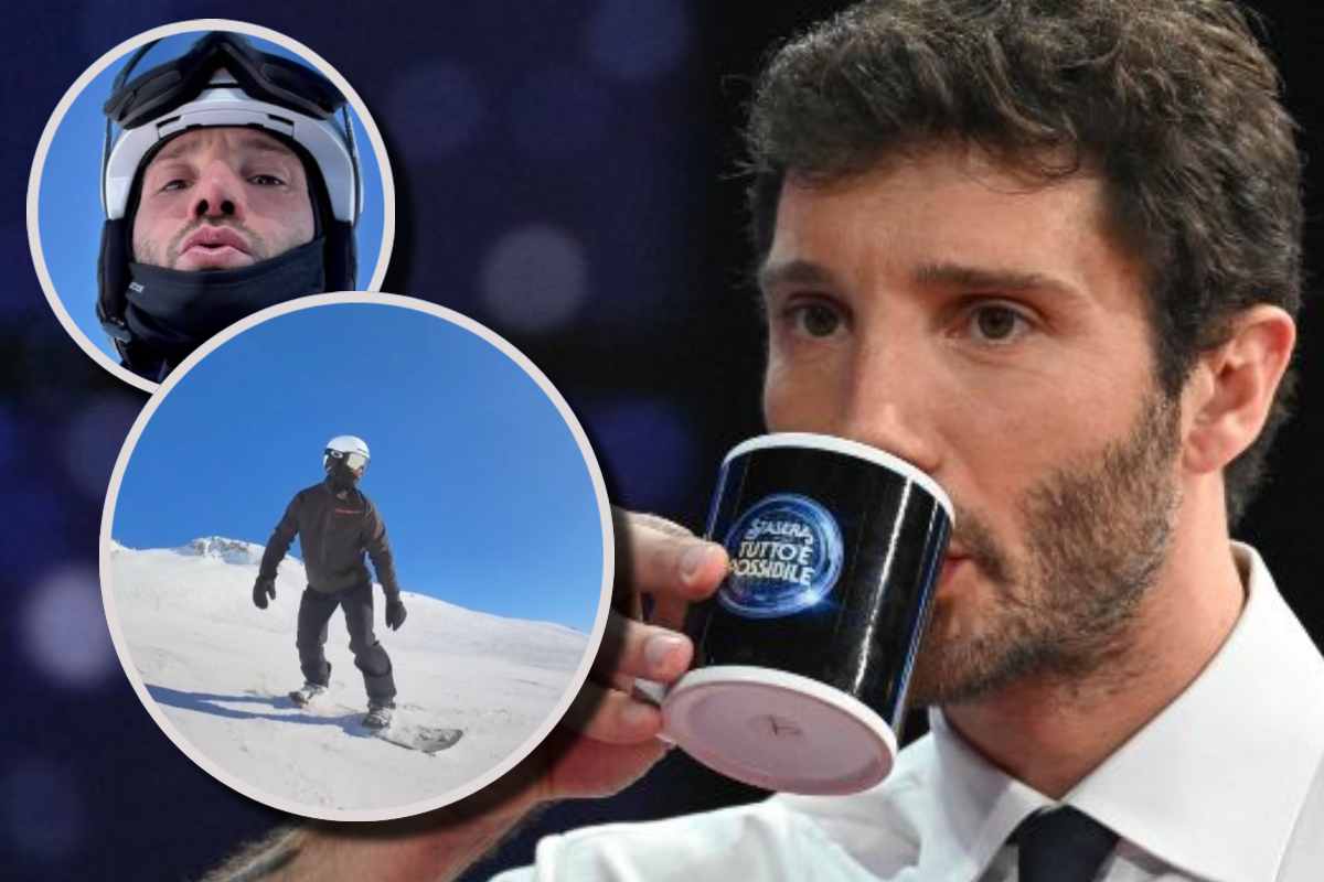 Stefano De Martino sulla neve